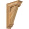Ekena Millwork Traditional Traditional Rough Sawn Bracket w/ Offset Brace, Western Red Cedar, 8"W x 22"D x 34"H BKT0806X22X34TRA01RWR - alternate 1